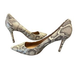 Coach  Women's Multicolor Snake-Embossed Leather Pumps Size 9B